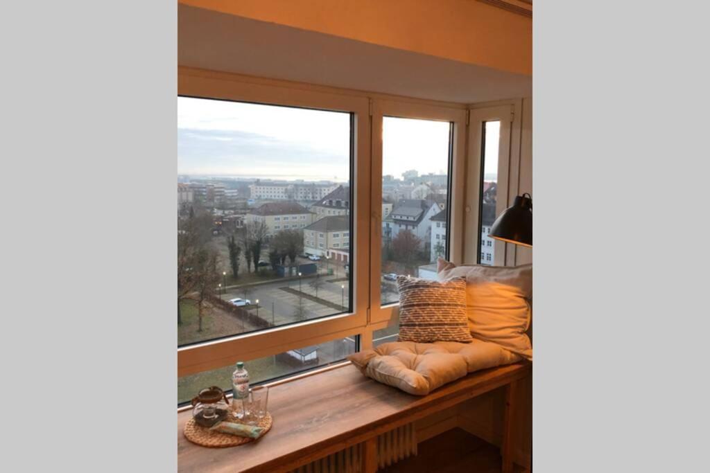 Yachtpanorama Weser und Yachthafenblick 1 Zi 7OG Bremerhaven Exterior foto